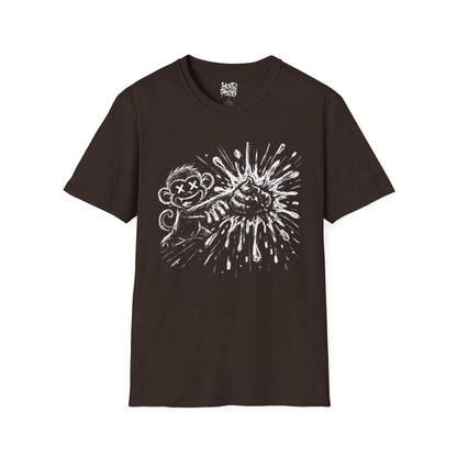 T-Shirt — Monkey throwing poop