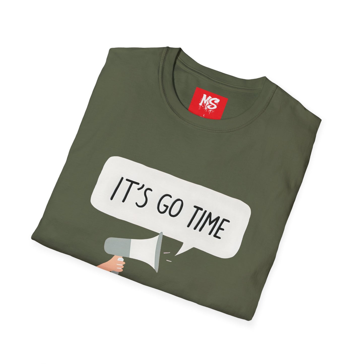 Motivational Unisex Softstyle T-Shirt – "It's Go Time" Inspiration for Everyday Empowerment