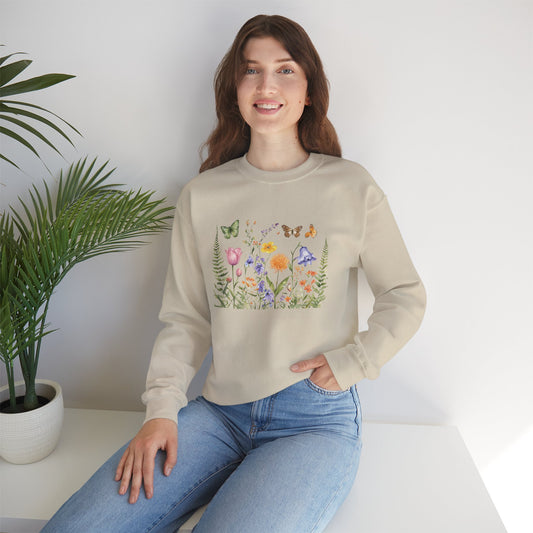 "Wildflower Whimsy" Unisex Heavy Blend™ Crewneck Sweatshirt