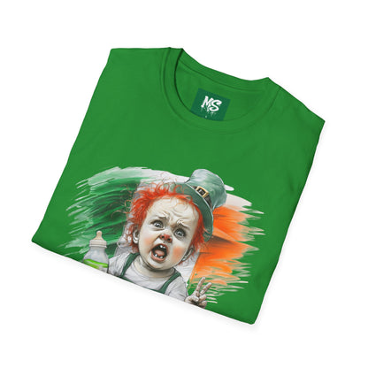 Mood Swing St. Patrick's Day Unisex Softstyle T-Shirt - Fun Irish Humor Tee