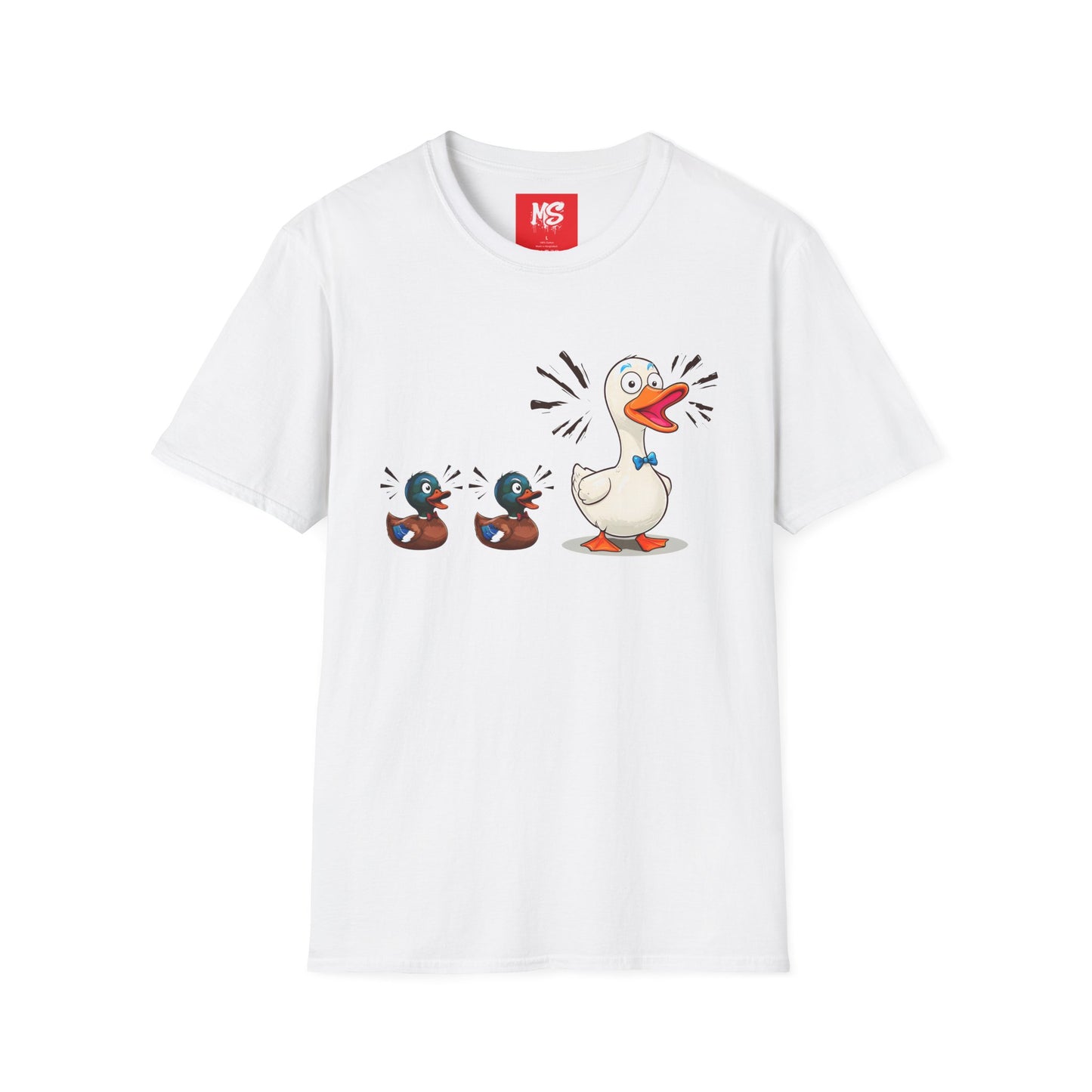 " Duck, Duck Goose" Quirky Duck Squad Unisex T-Shirt - Fun Graphic Tee for Animal Lovers