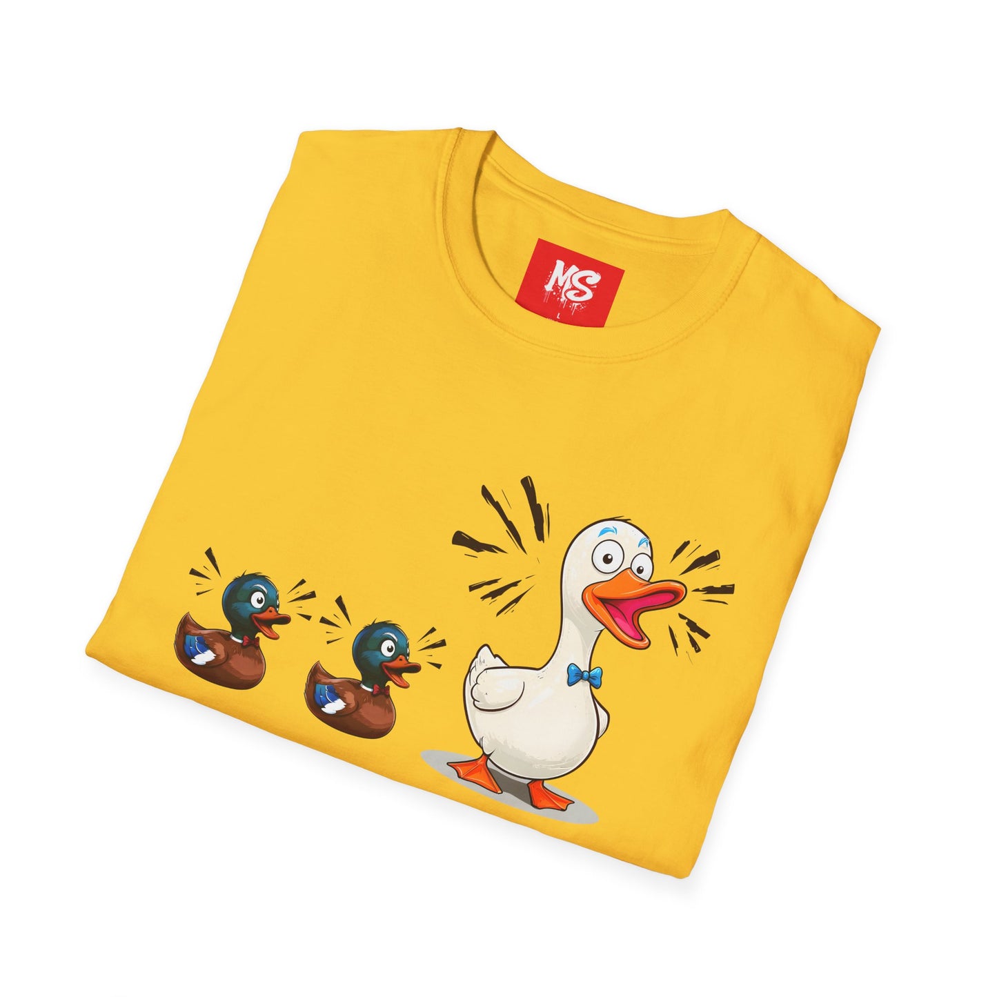 " Duck, Duck Goose" Quirky Duck Squad Unisex T-Shirt - Fun Graphic Tee for Animal Lovers