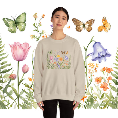 "Wildflower Whimsy" Unisex Heavy Blend™ Crewneck Sweatshirt