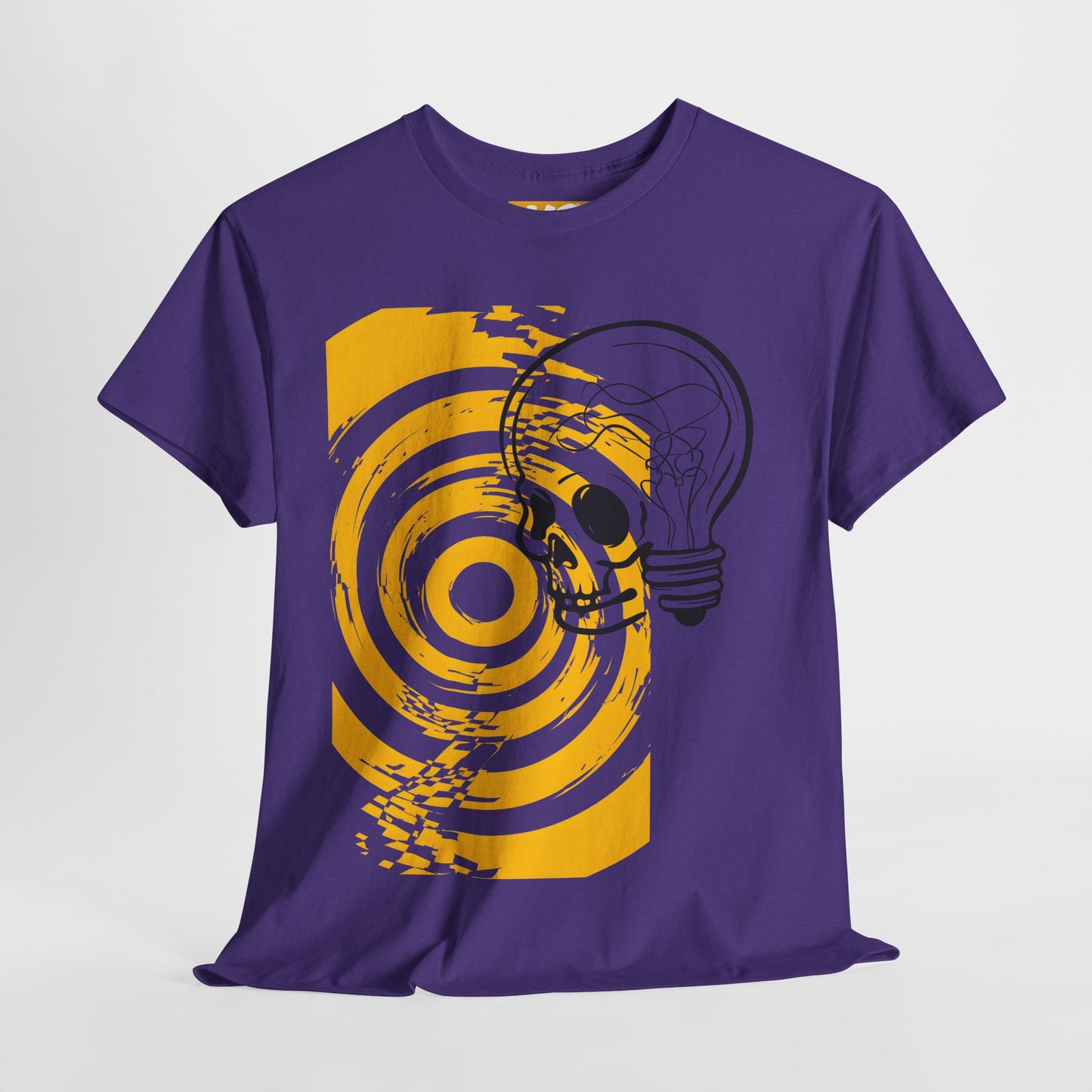 Bold Skull Lightbulb Unisex Heavy Cotton Tee