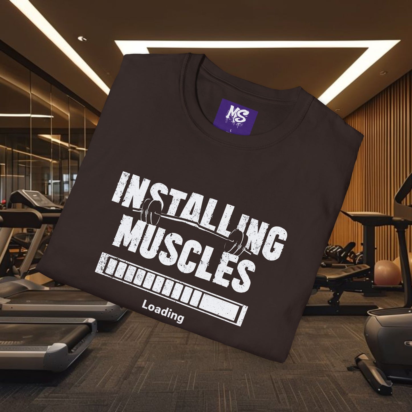 Installing Muscles Gyn Shirt Unisex Softstyle T-Shirt