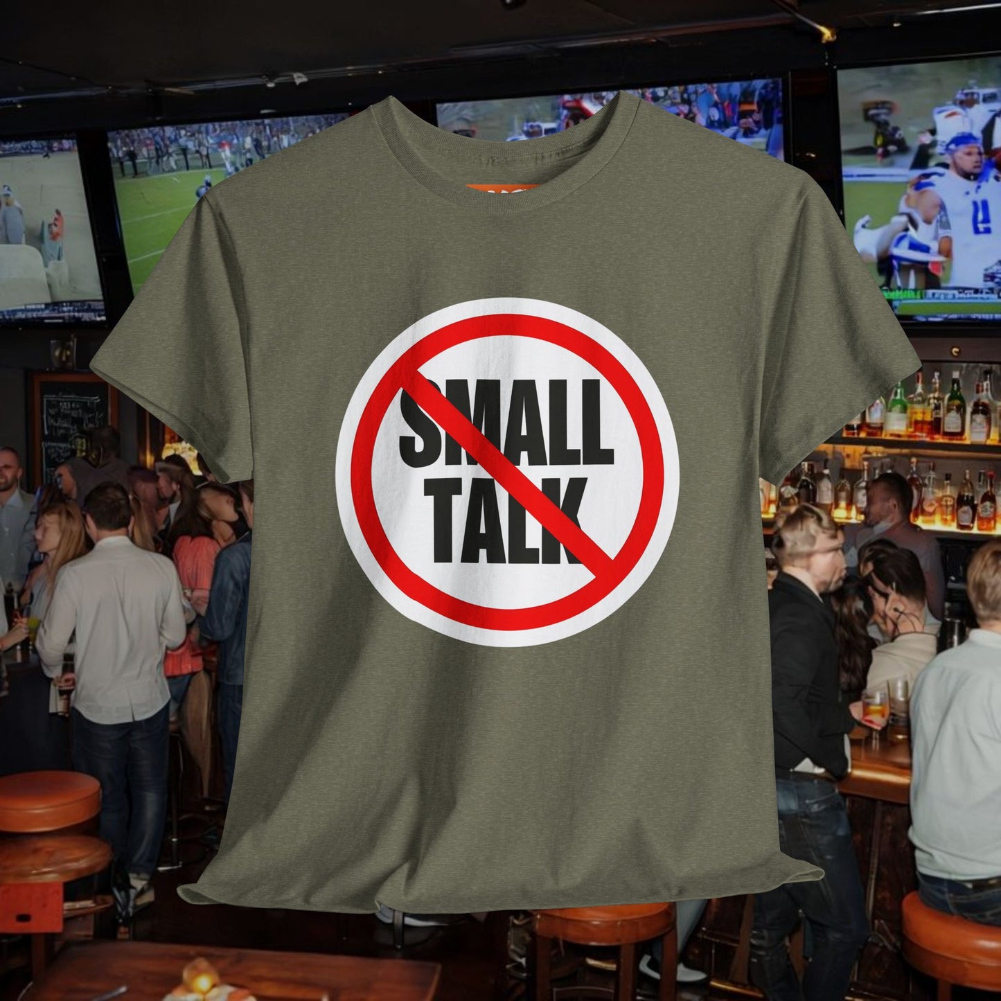 No Small Talk Unisex Heavy Cotton Tee - Casual Statement T-Shirt