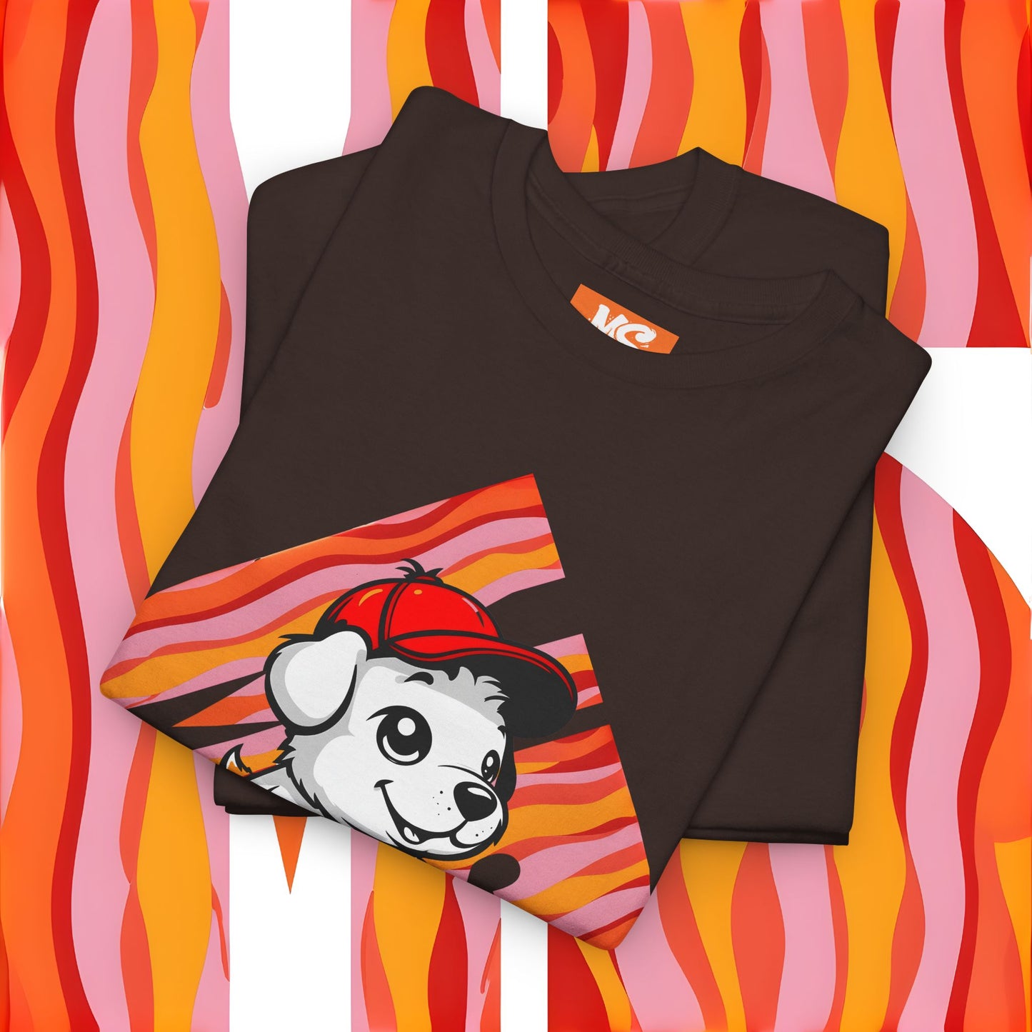 Cute Dog Illustration Unisex Heavy Cotton Tee - Perfect for Pet Lovers!