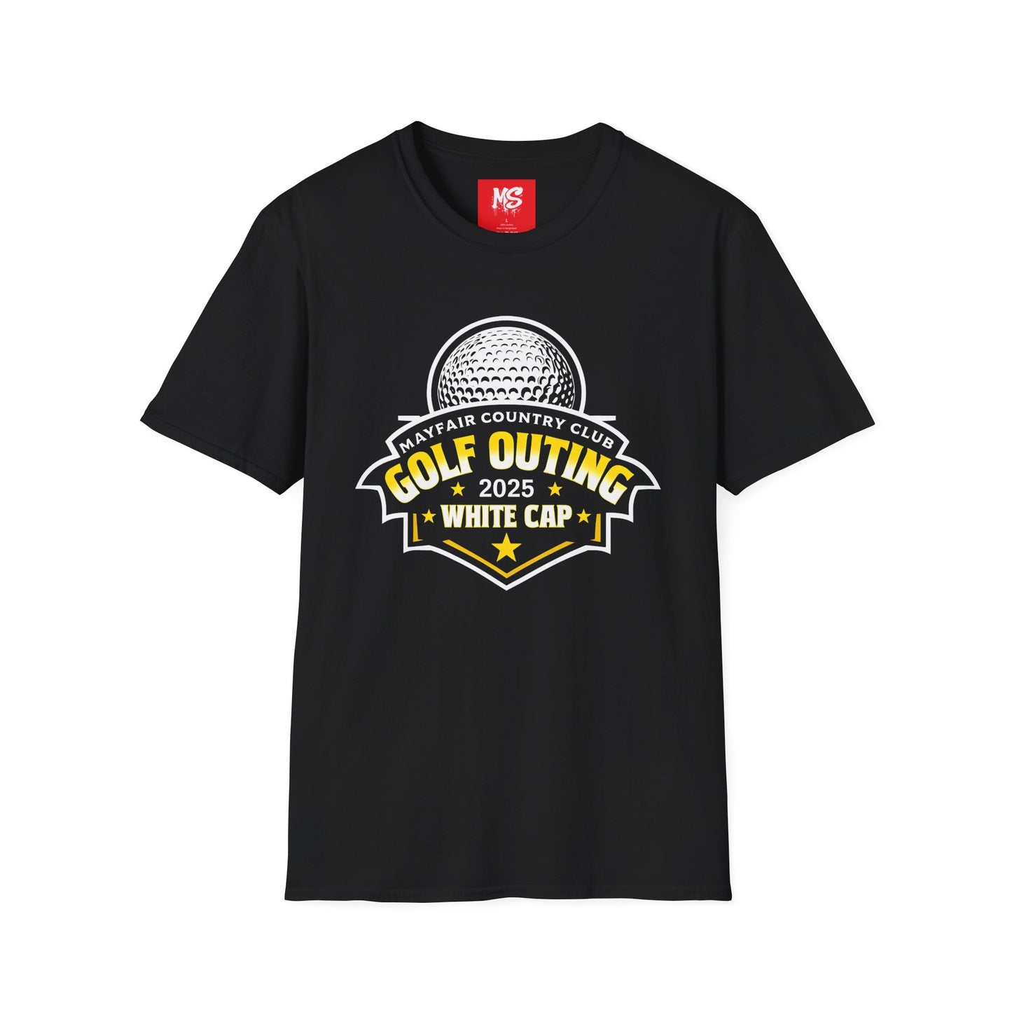 Golf Outing 2025 Unisex Softstyle T-Shirt | Mayfair Country Club Apparel