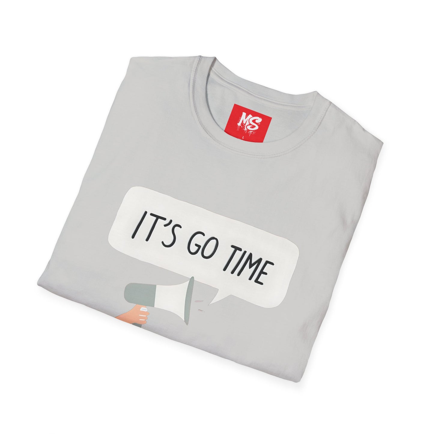 Motivational Unisex Softstyle T-Shirt – "It's Go Time" Inspiration for Everyday Empowerment
