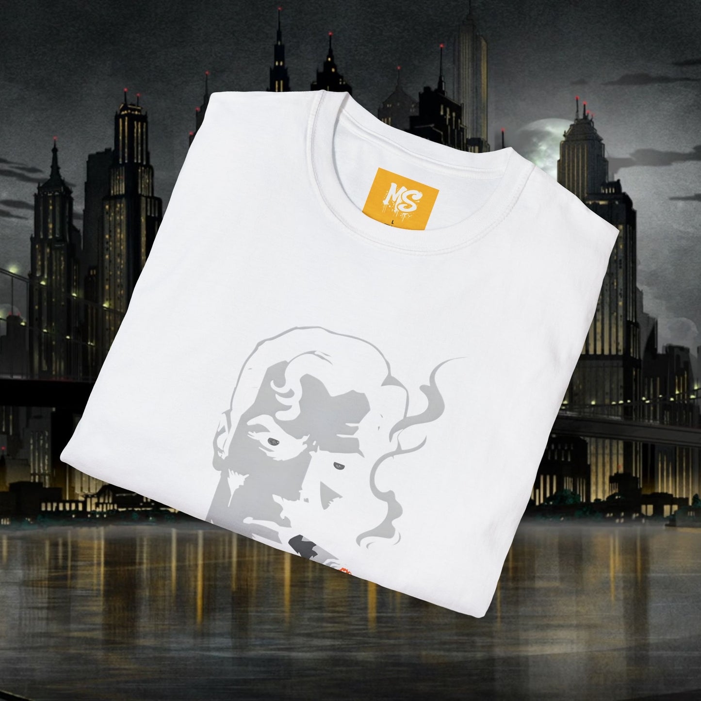 Superhero Superman Smoking Graphic T-Shirt - Unisex Softstyle