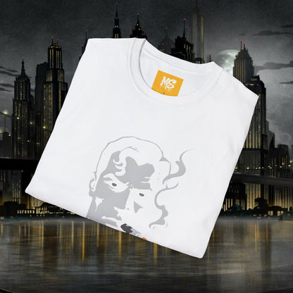 Superhero Superman Smoking Graphic T-Shirt - Unisex Softstyle