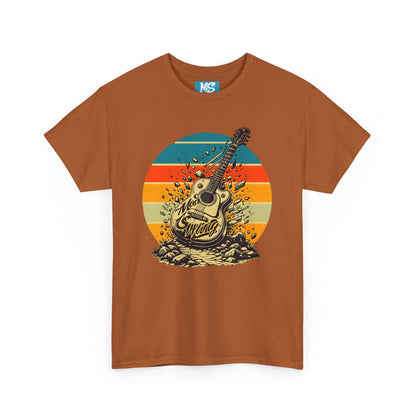 Retro Guitar Sundays Unisex Heavy Cotton Tee