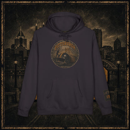 Pittsburgh Vintage Helmet Hoodie — Retro City Football Pullover