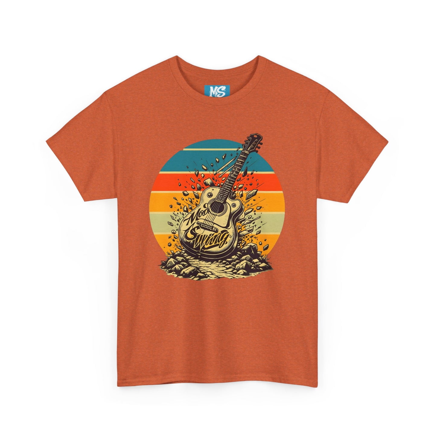 Retro Guitar Sundays Unisex Heavy Cotton Tee