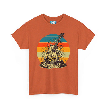Retro Guitar Sundays Unisex Heavy Cotton Tee