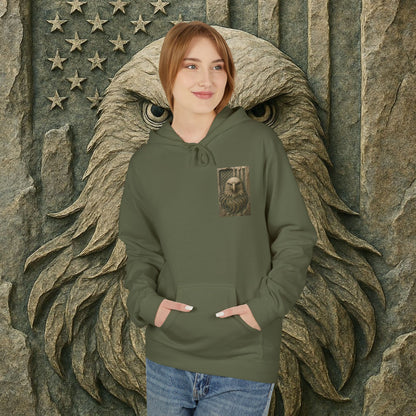 Freedom Eagle, USA, Cozy Animal Print Hoodie, Perfect for Everyday Wear, Gifts for Animal Lovers, Casual Outfits, Outdoor Adventures