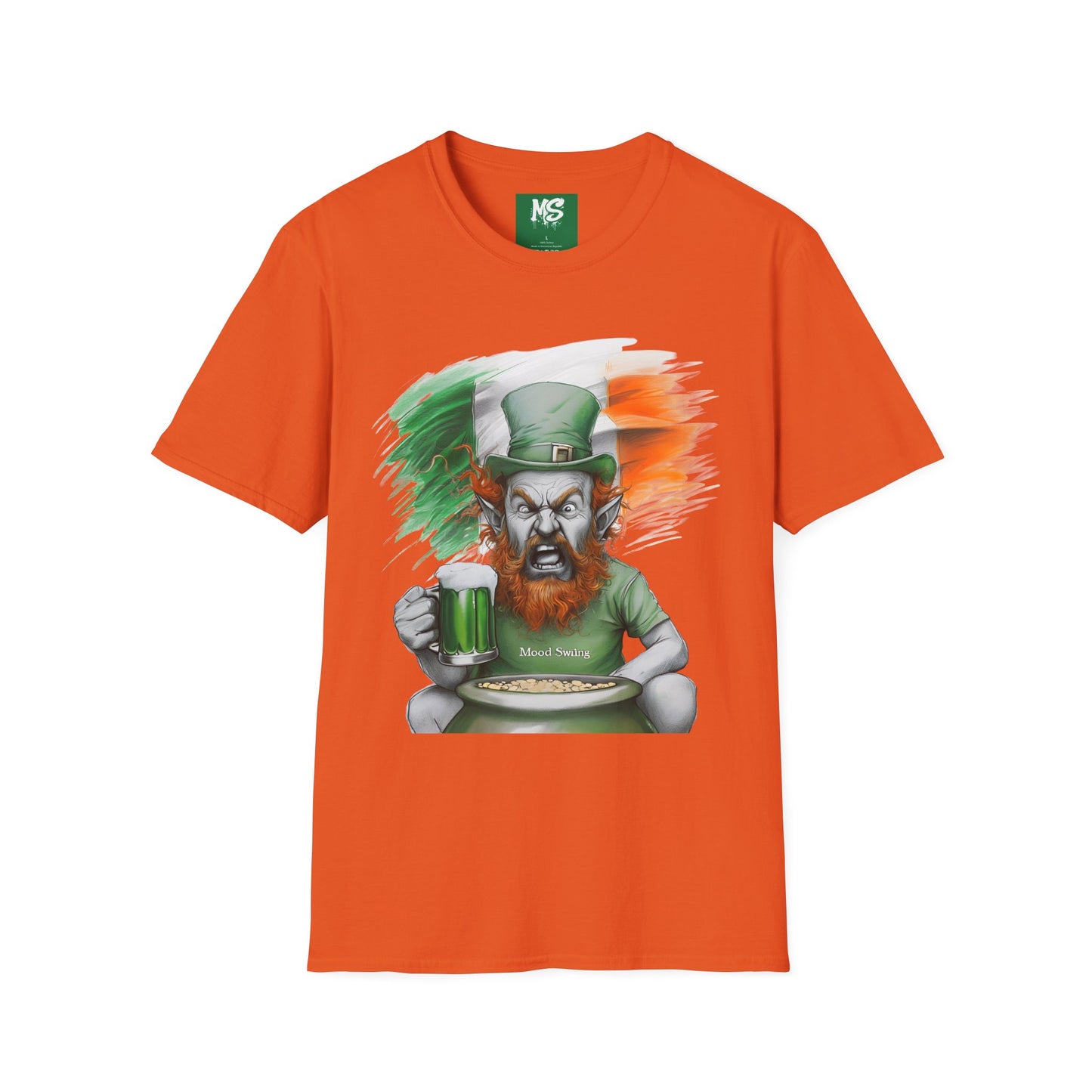 St. Patrick's Day Funny Leprechaun T-Shirt - Unisex Softstyle Tee