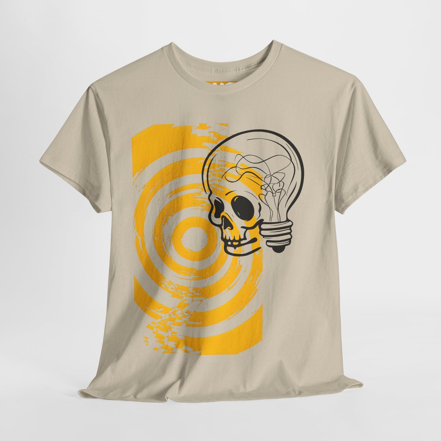 Bold Skull Lightbulb Unisex Heavy Cotton Tee
