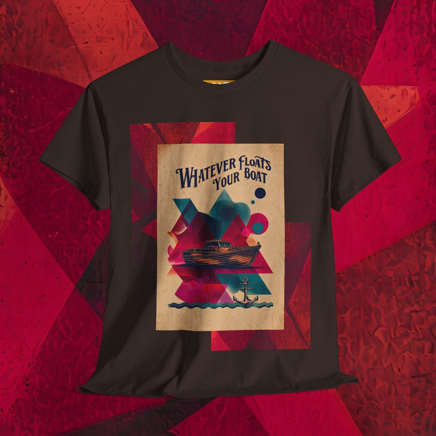 Vintage-Style 'Whatever Floats Your Boat' Unisex Heavy Cotton Tee