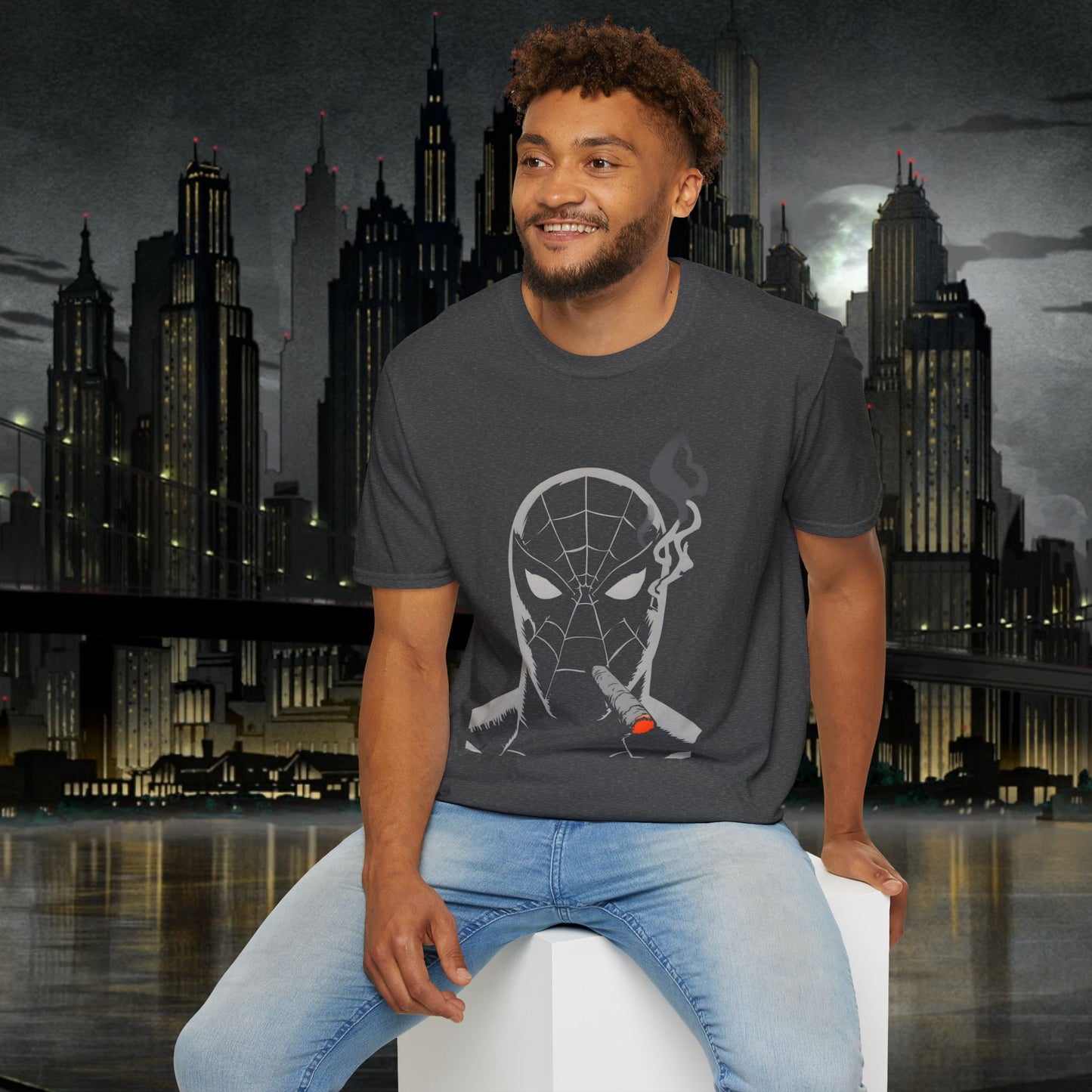 Cool Urban Graphic T-Shirt for Streetwear Lovers - Spiderman Design