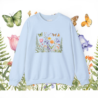 "Wildflower Whimsy" Unisex Heavy Blend™ Crewneck Sweatshirt