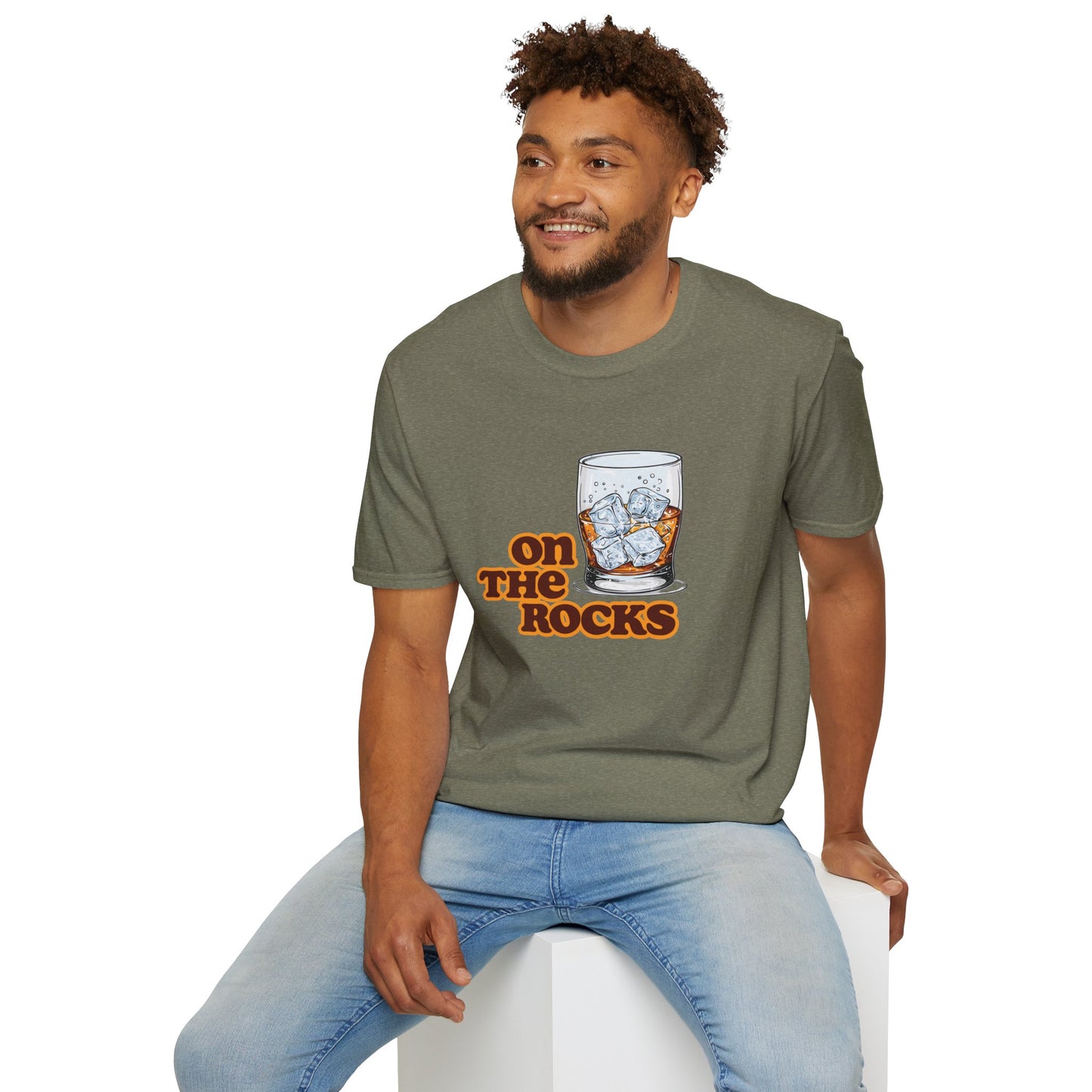 " On The Rocks" Unisex Softstyle T-Shirt