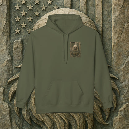Freedom Eagle, USA, Cozy Animal Print Hoodie, Perfect for Everyday Wear, Gifts for Animal Lovers, Casual Outfits, Outdoor Adventures