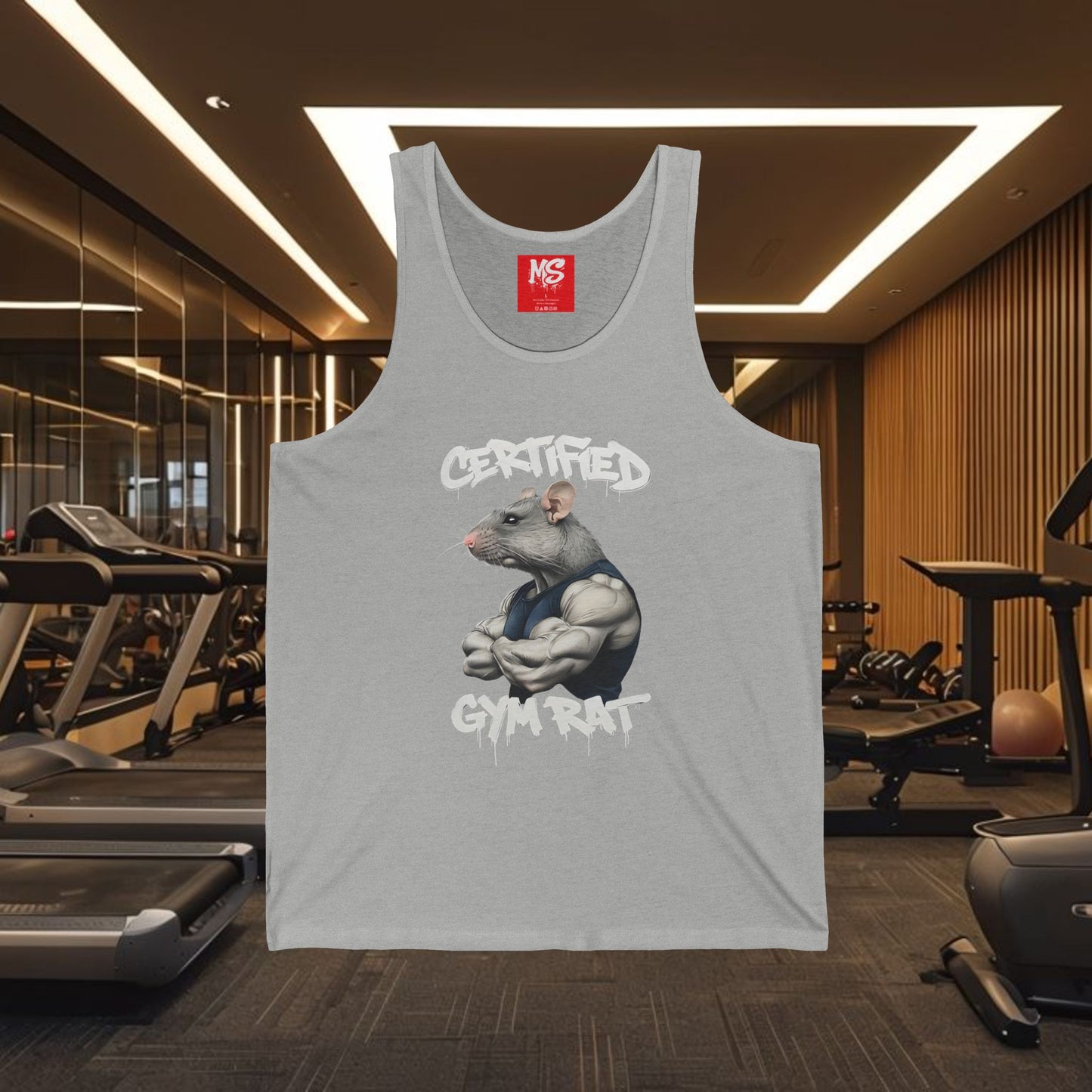 Certified Gym Rat Unisex Jersey Tank - Perfect for Fitness Enthusiasts