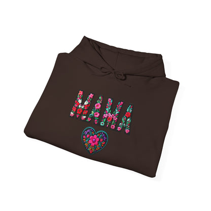 Floral Mama Hoodie - Cozy Unisex Heavy Blend™ Sweatshirt for Moms