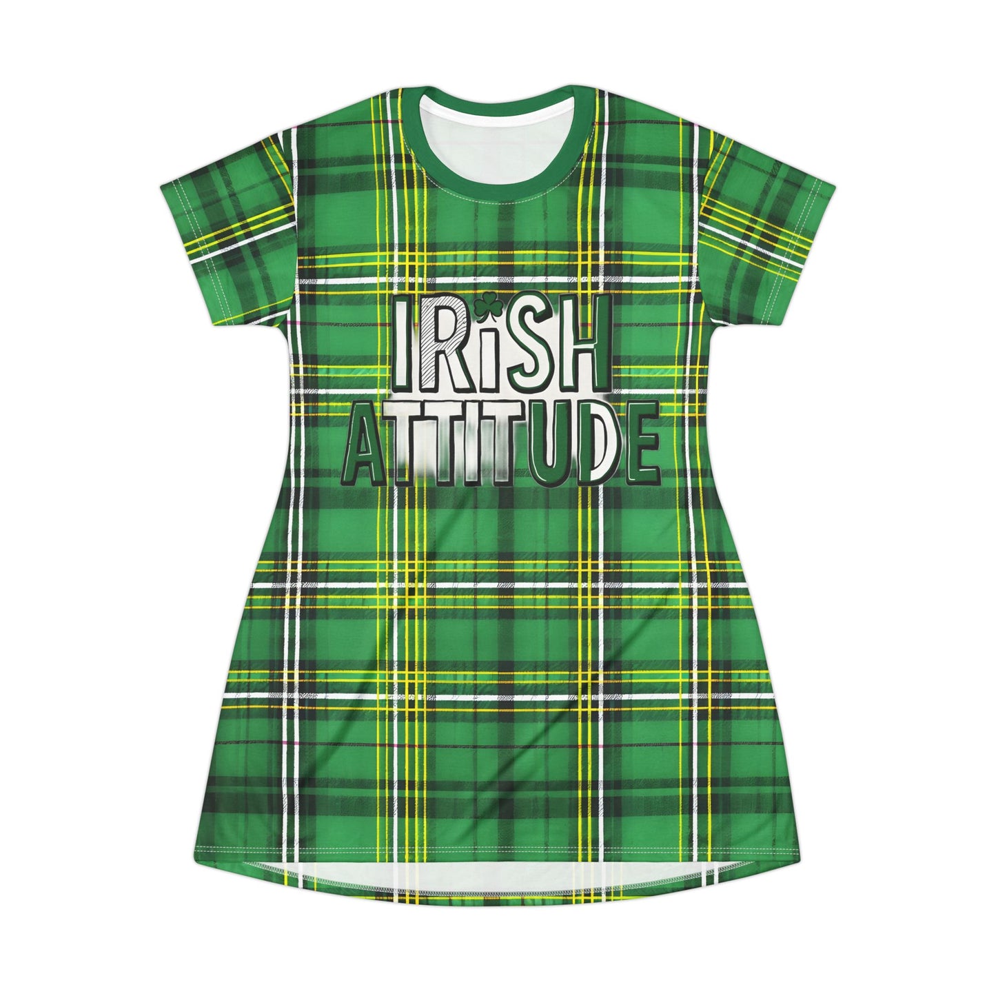 Irish Attitude T-Shirt Dress - Perfect for St. Patrick's Day Celebrations