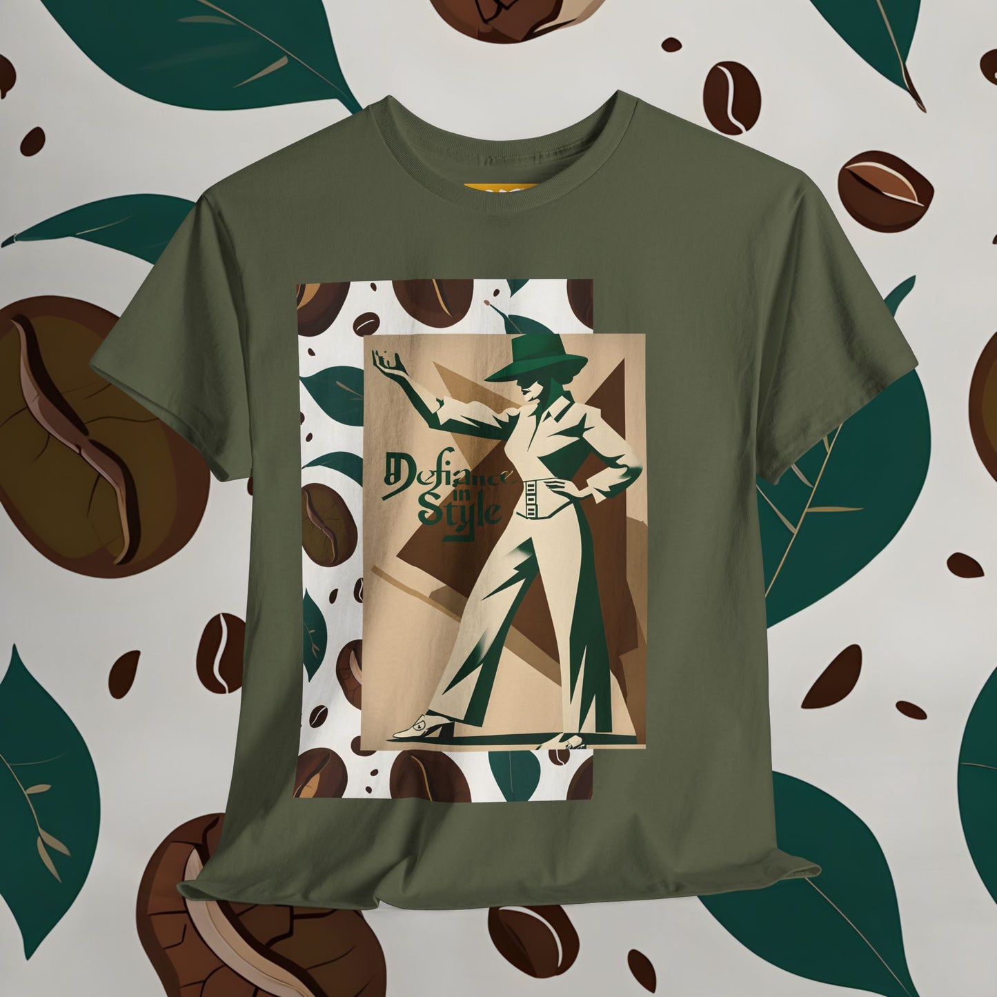 Vintage Coffee Style Unisex Heavy Cotton Tee