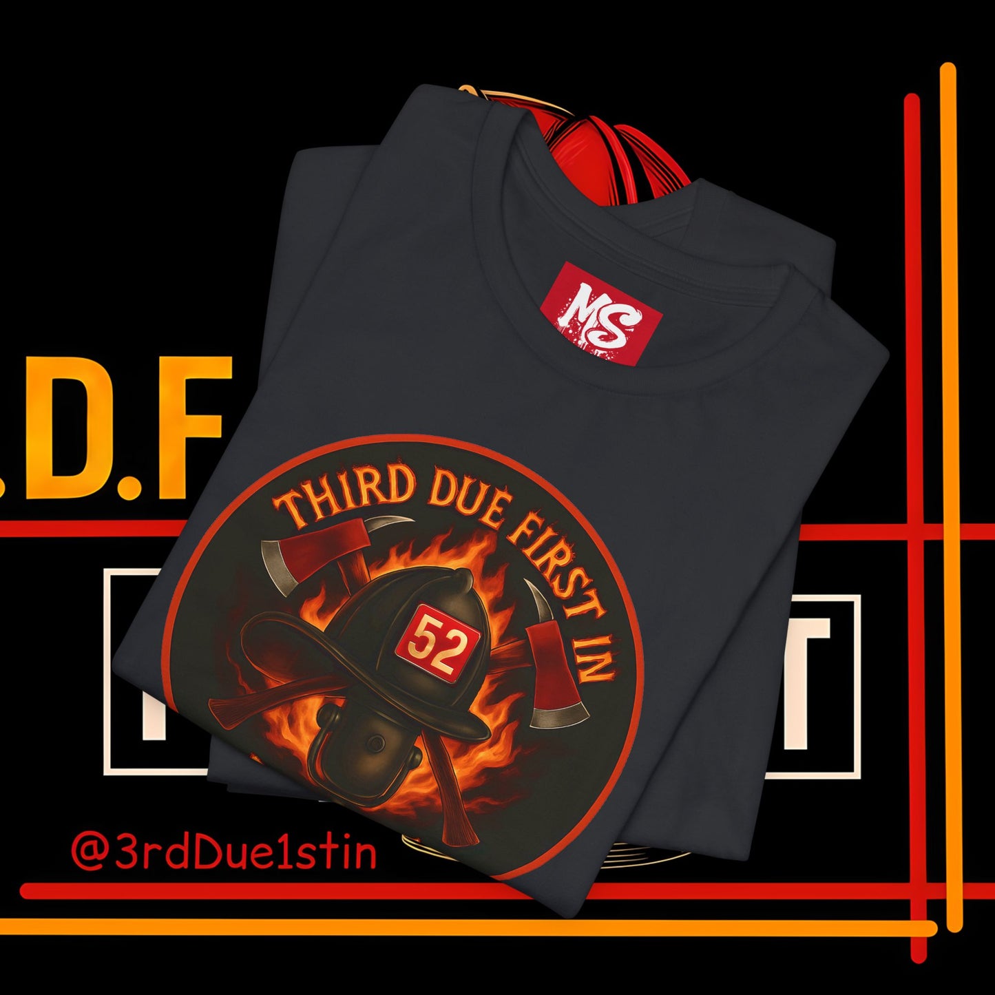 Firefighter Podcast Tee, Unisex Jersey T-Shirt, Firefighter Gift, Podcast Merchandise, Casual Wear, Firefighter Apparel, Gift for Him