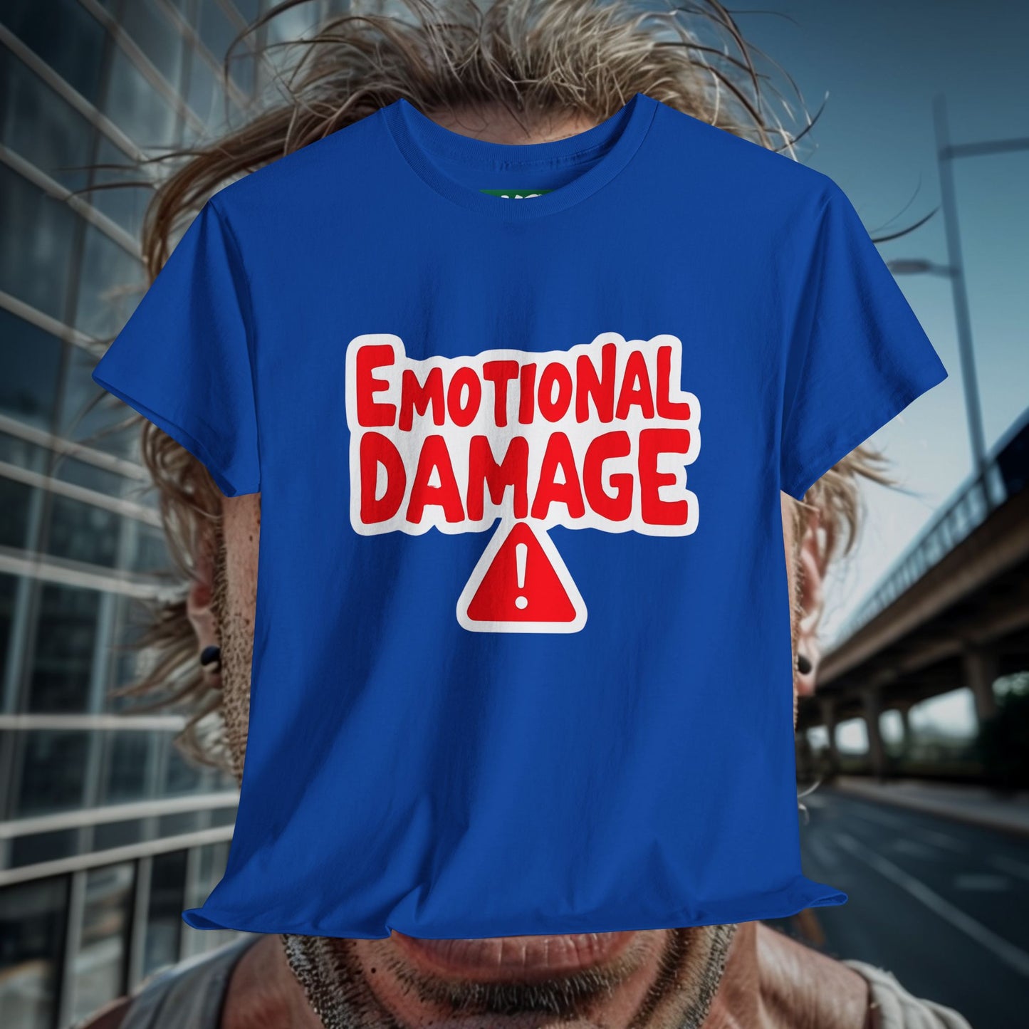 Emotional Damage Unisex Heavy Cotton Tee - Funny Graphic Shirt for Casual Wear