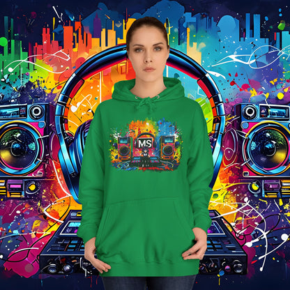 Vibrant Music Festival Unisex College Hoodie - Perfect for Concerts & Casual Wear DJ