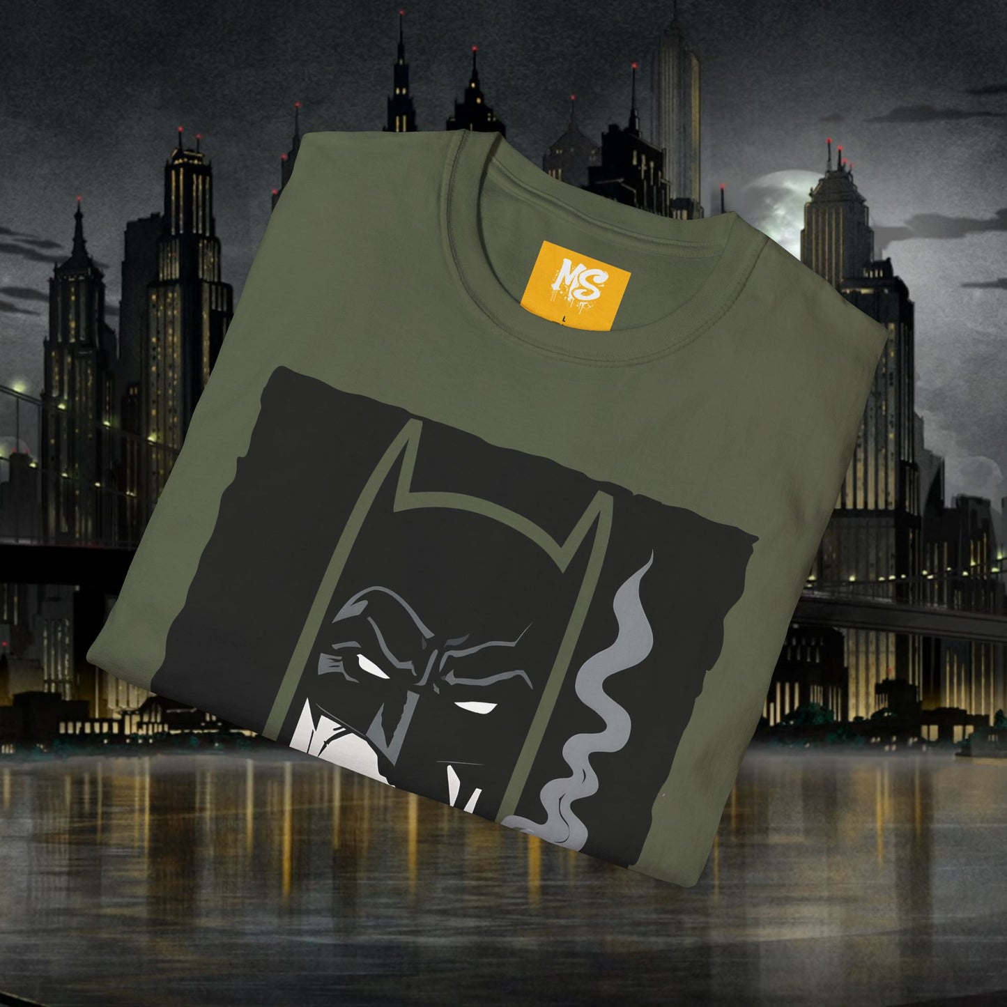 Cool Batman Graphic Unisex T-Shirt Smoking