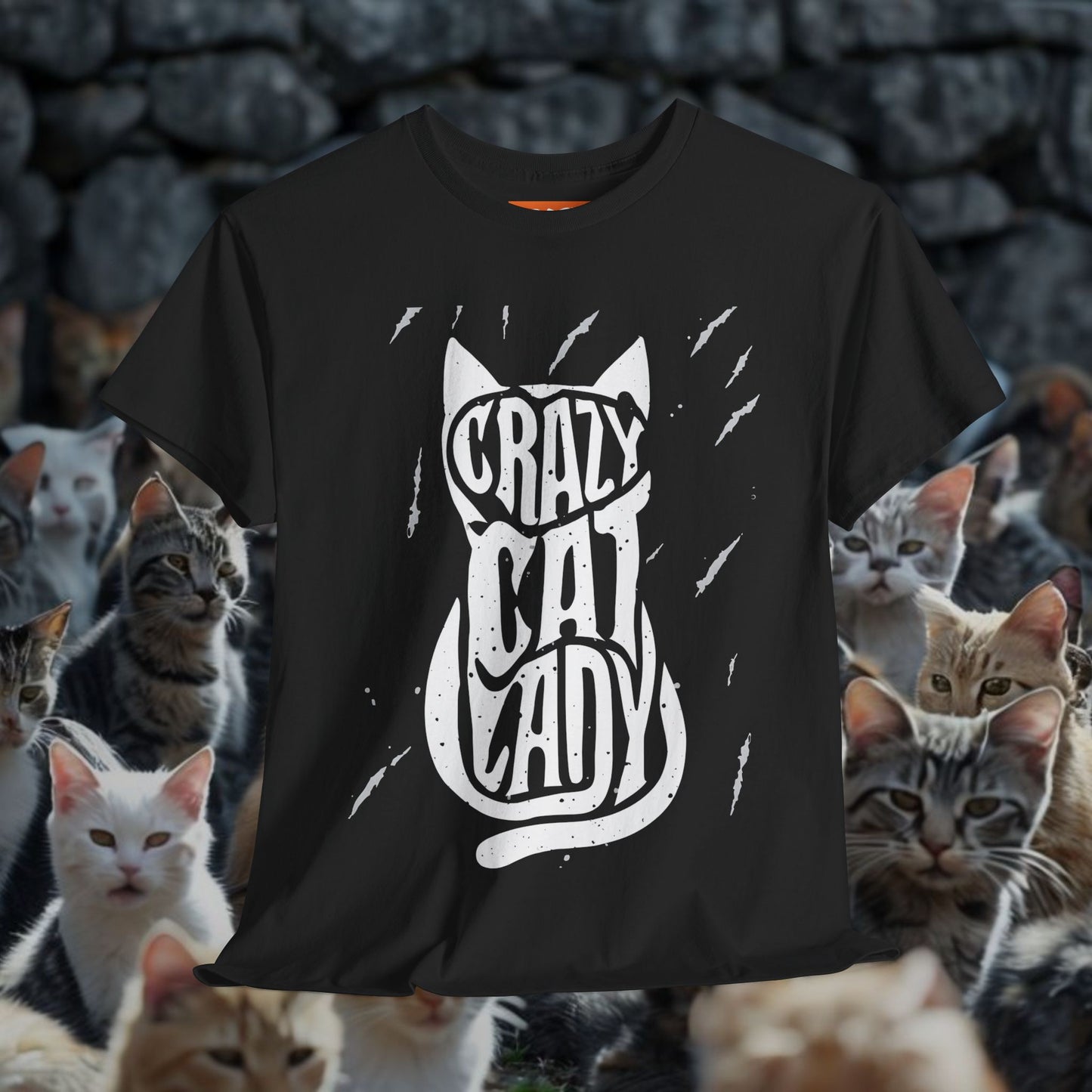 Crazy Cat Lady Unisex Heavy Cotton Tee - Perfect Gift for Cat Lovers