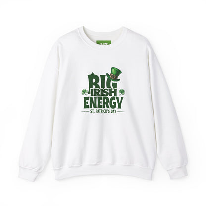 Big Irish Energy Crewneck Sweatshirt for St. Patrick's Day