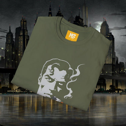Superhero Superman Smoking Graphic T-Shirt - Unisex Softstyle