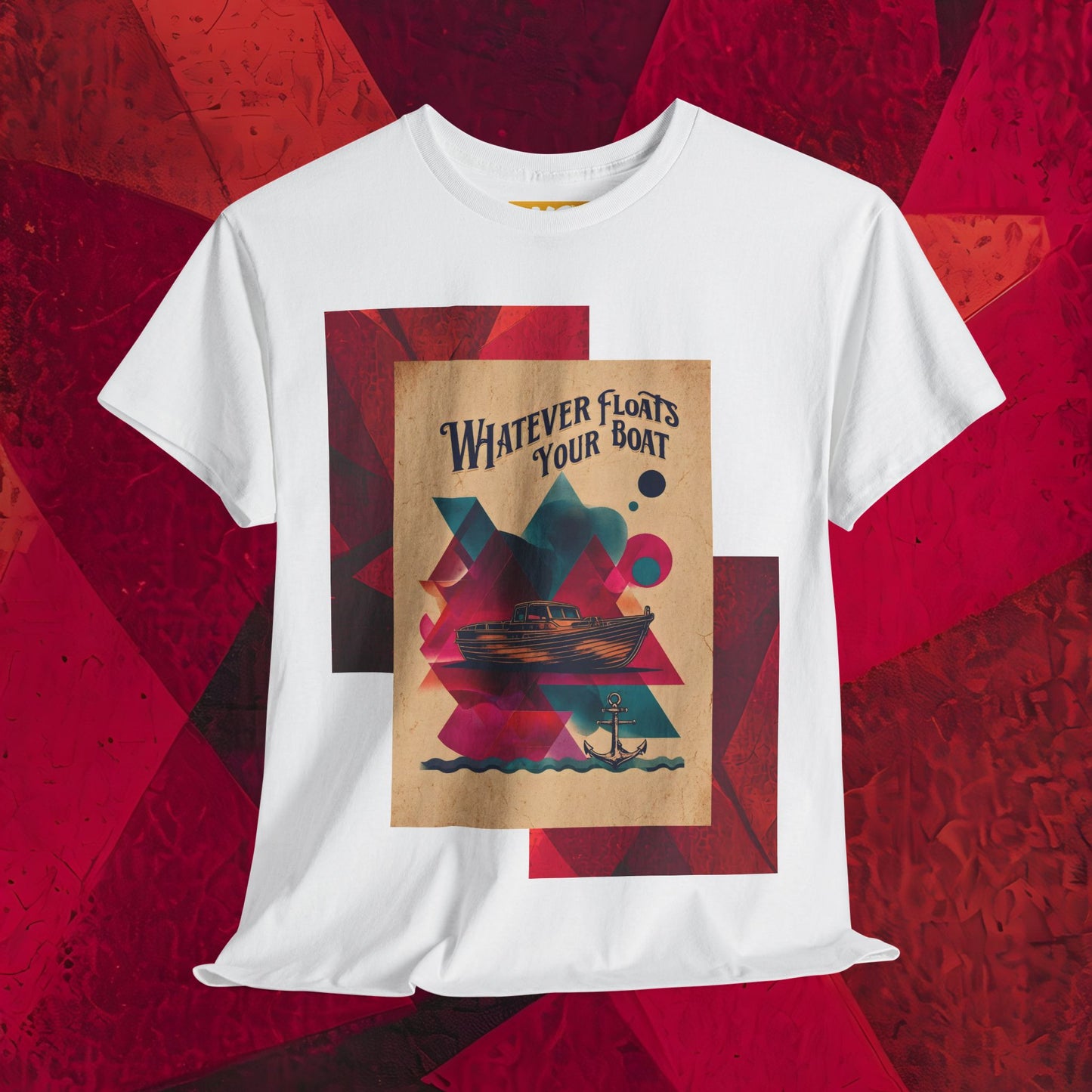 Vintage-Style 'Whatever Floats Your Boat' Unisex Heavy Cotton Tee