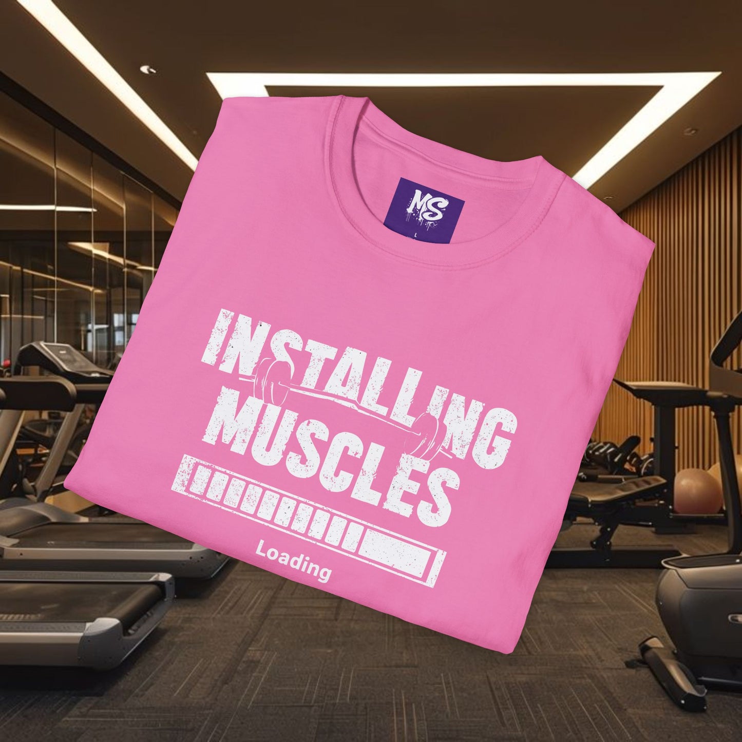 Installing Muscles Gyn Shirt Unisex Softstyle T-Shirt