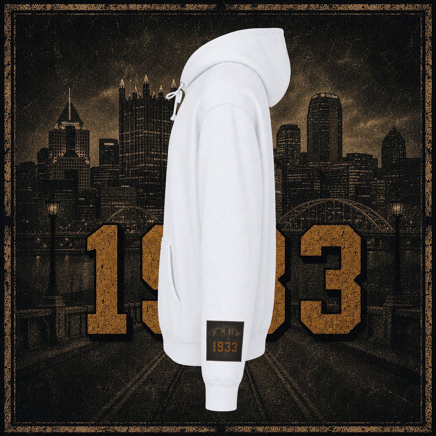 Pittsburgh Vintage Helmet Hoodie — Retro City Football Pullover