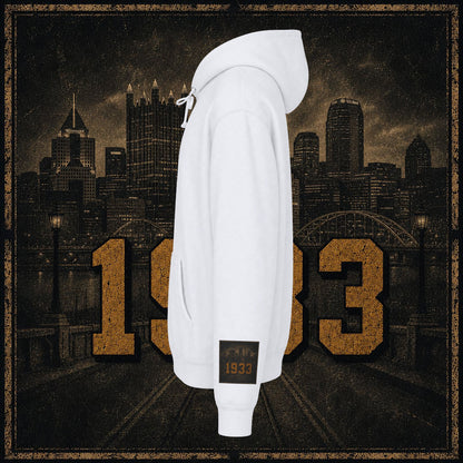 Pittsburgh Vintage Helmet Hoodie — Retro City Football Pullover