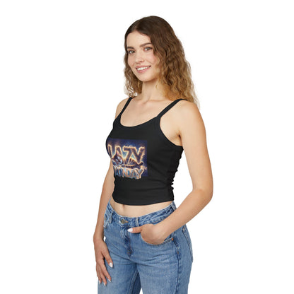 Lazy Monday CAT Women's Spaghetti Strap Tank Top - Relaxed Vibe for Chilling Days