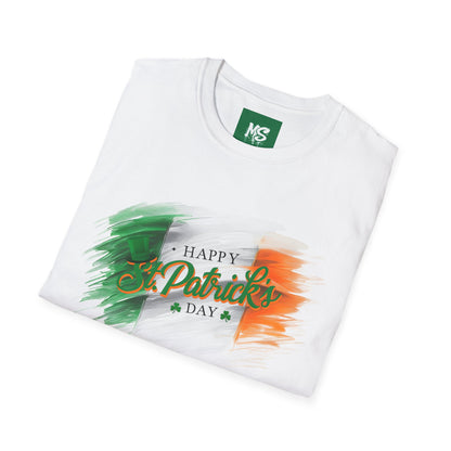 Irish Flag Brushstroke Unisex Softstyle T-Shirt