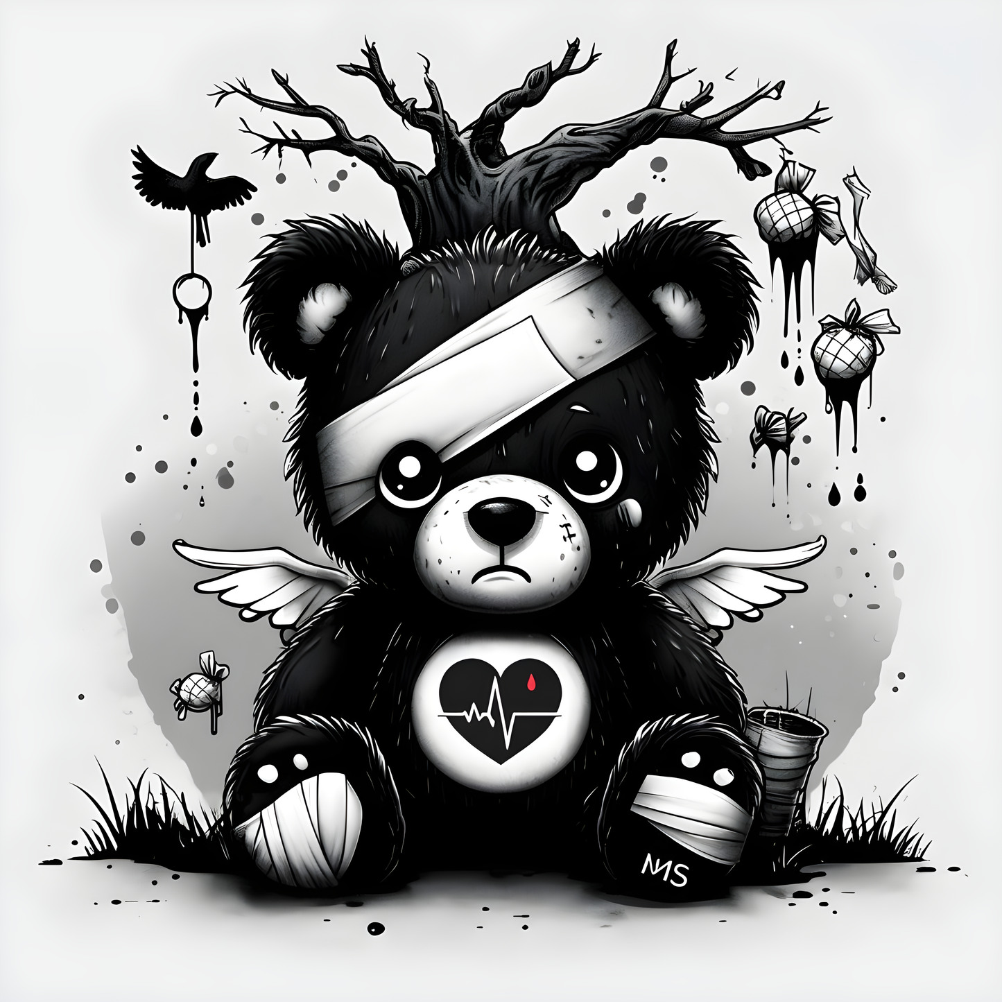 " Bandaged Bear" Women's Favorite Tee
