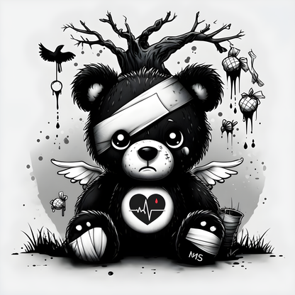 " Bandaged Bear" Women's Favorite Tee