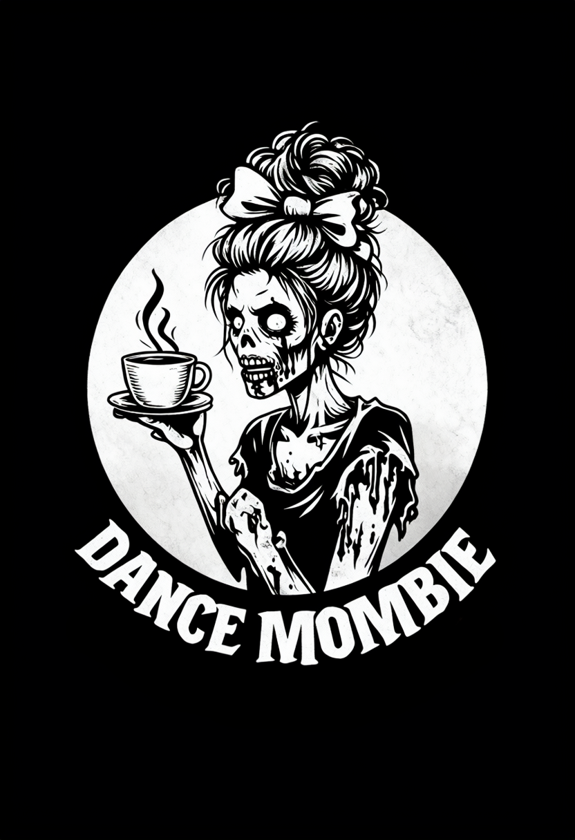 Dance Mombie Unisex Pullover Hoodie - Spooky & Fun for Halloween and Everyday Wear