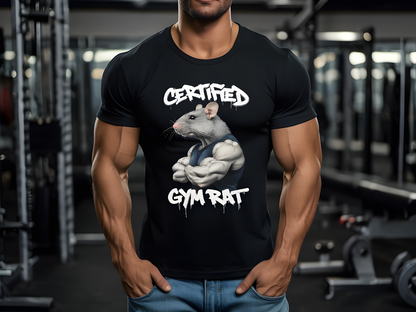 Certified Gym Rat Unisex Softstyle T-Shirt - Fitness Apparel for Workout Enthusiasts