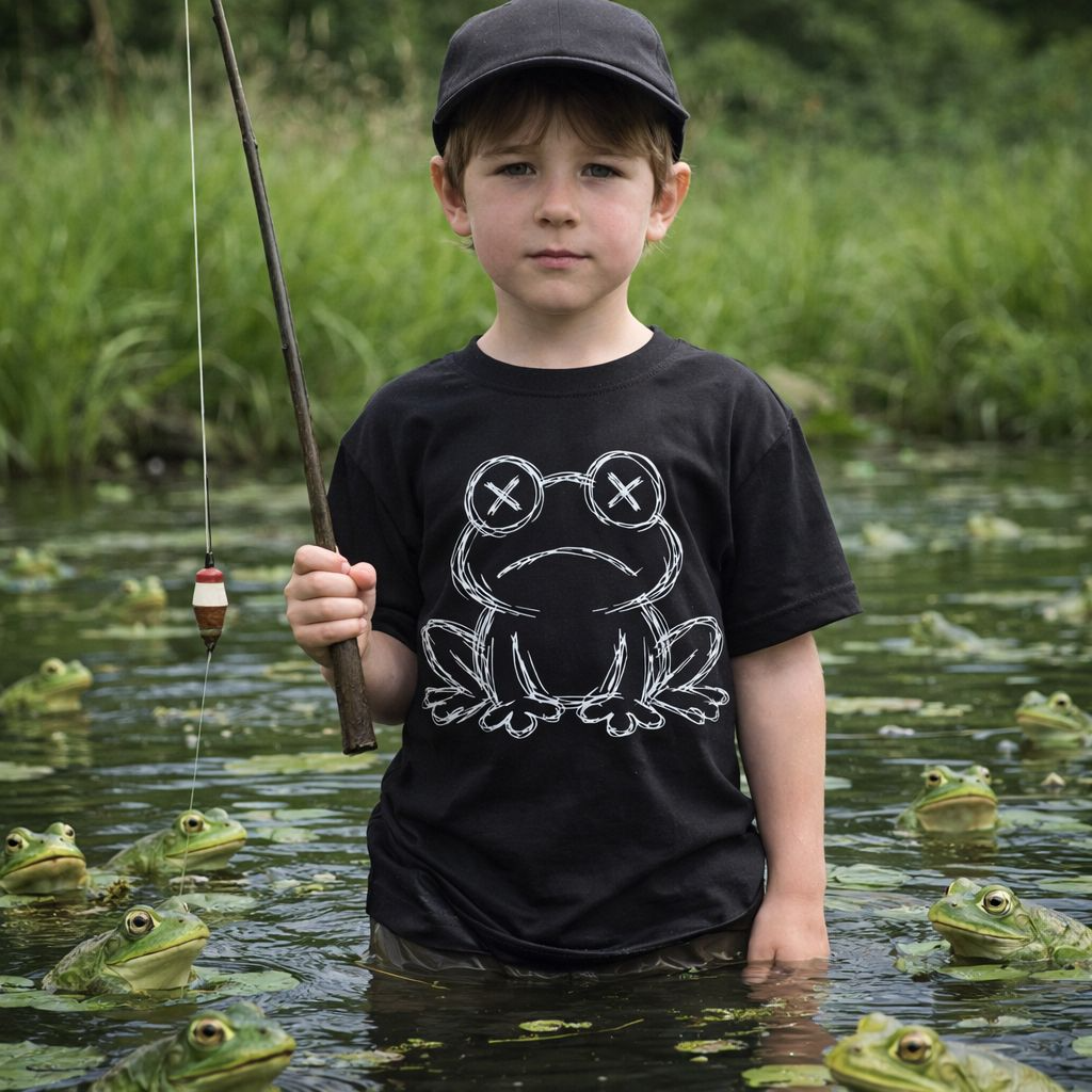 Frog Sketch T-Shirt — Chalkboard Style Frog Graphic Tee