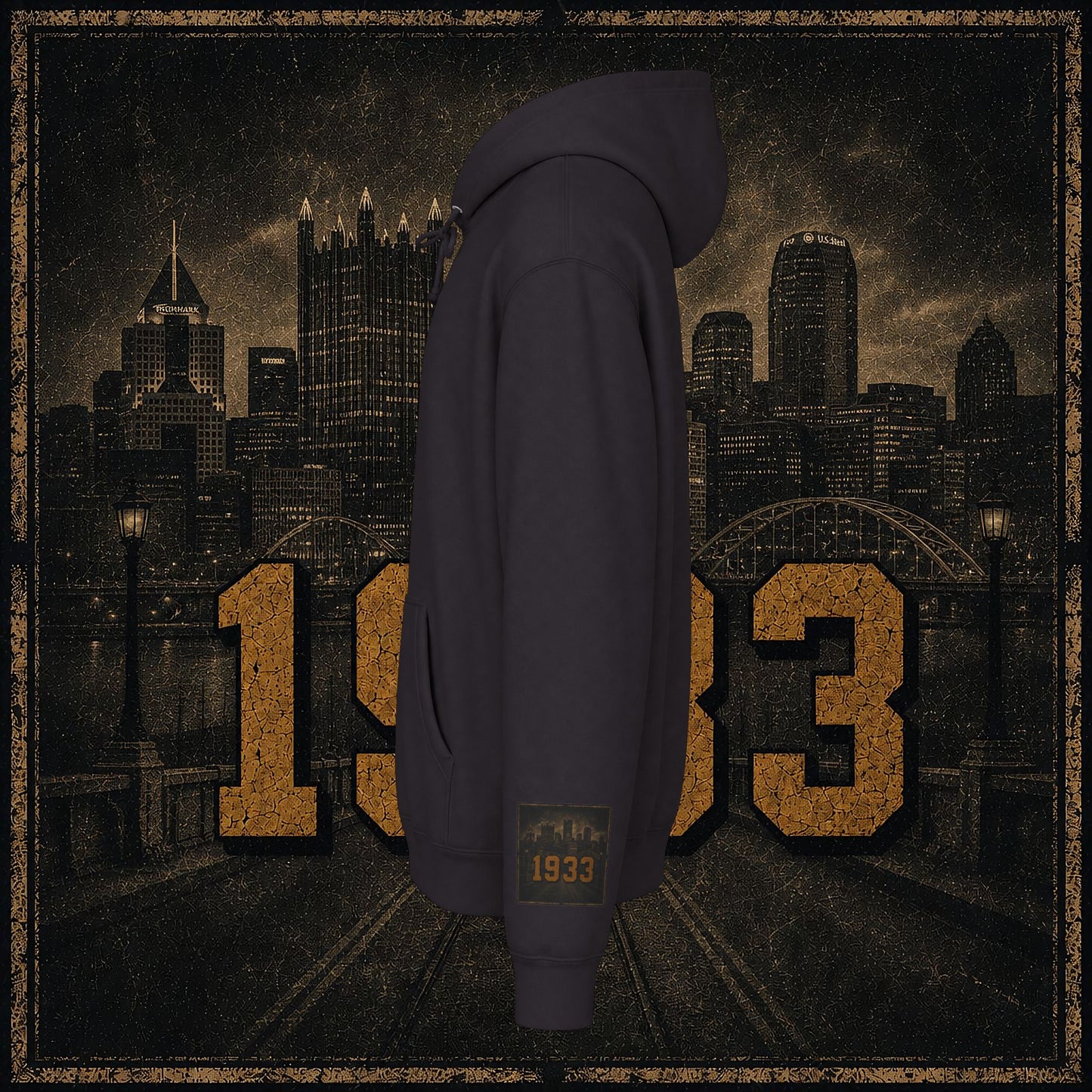 Pittsburgh Vintage Helmet Hoodie — Retro City Football Pullover